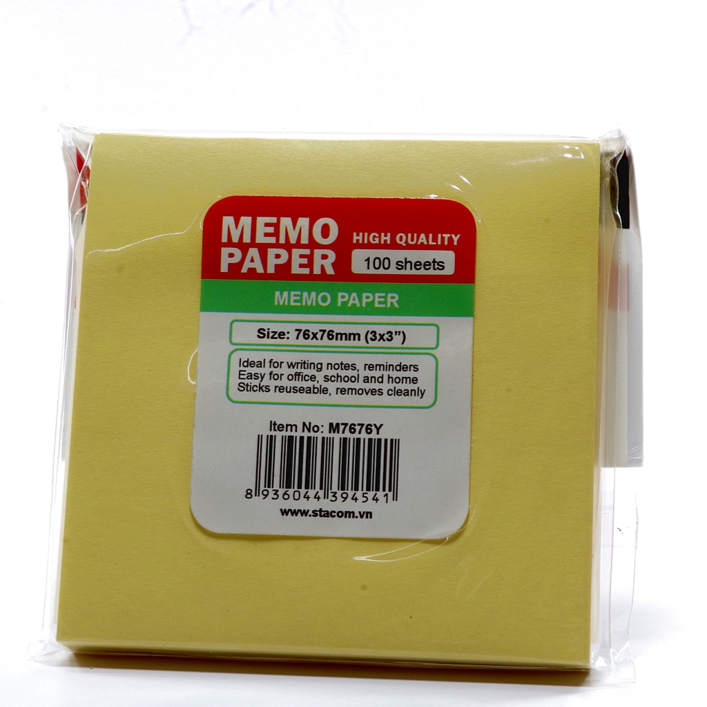 giấy note vàng, giấy ghi chú các size