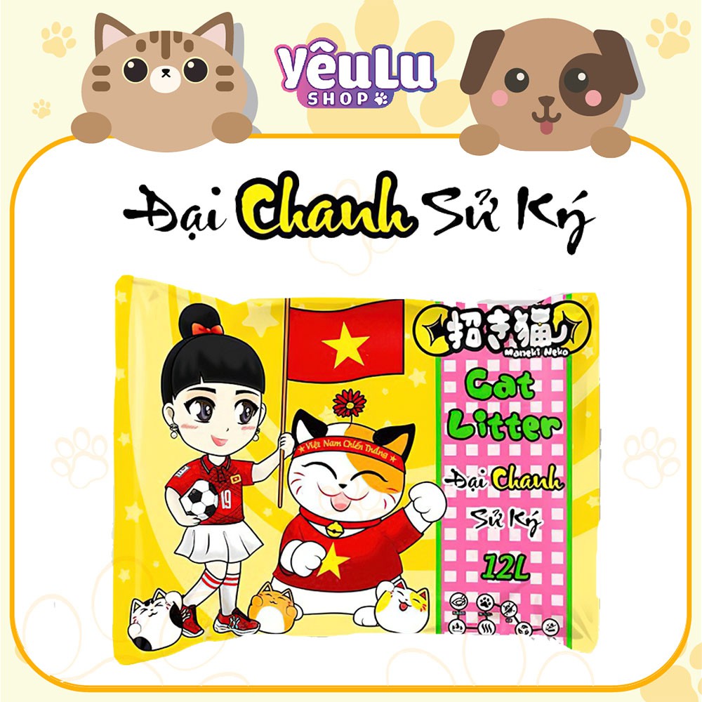 Cát Vệ Sinh Cho Mèo Maneki Neko 12L