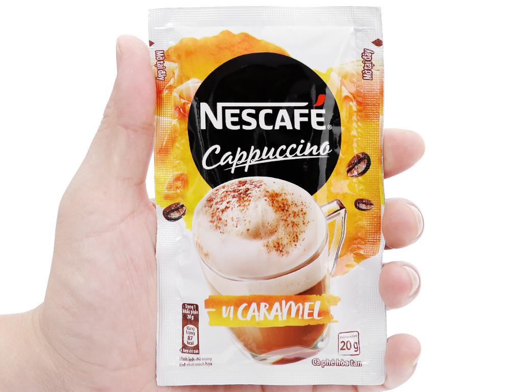 Cappuccino NesCafé vị caramel 200g