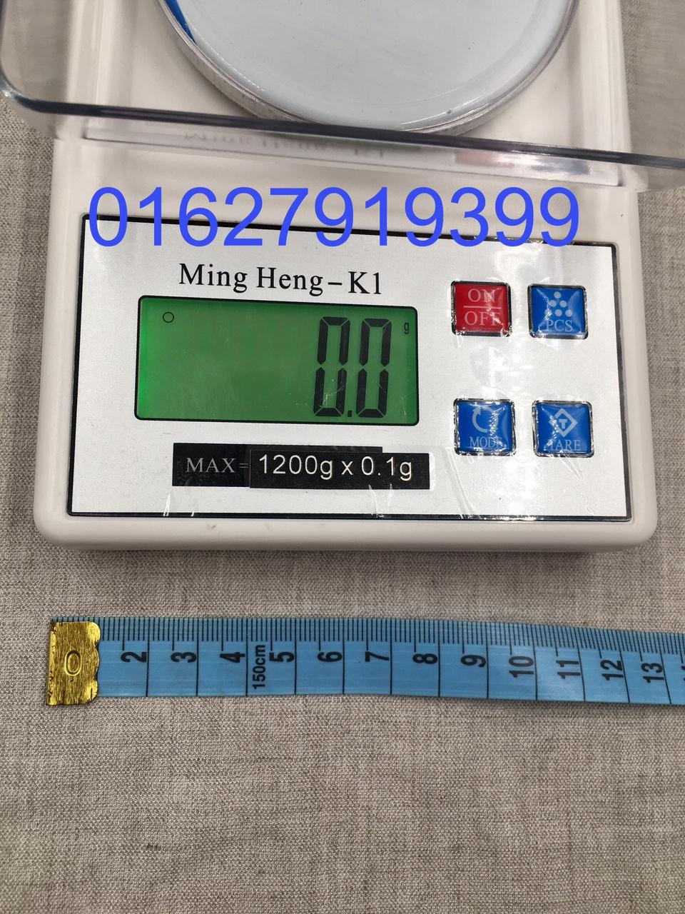 Ming Hong Cân tiểu li điện tử K1 ( 3kg x 0,1g ) - Cân nhà bếp di động, độ phân giải 1/11,000, màn hình LCD rộng, dễ đọc, nhẹ và tiện lợi cho sử dụng tại nhà bếp