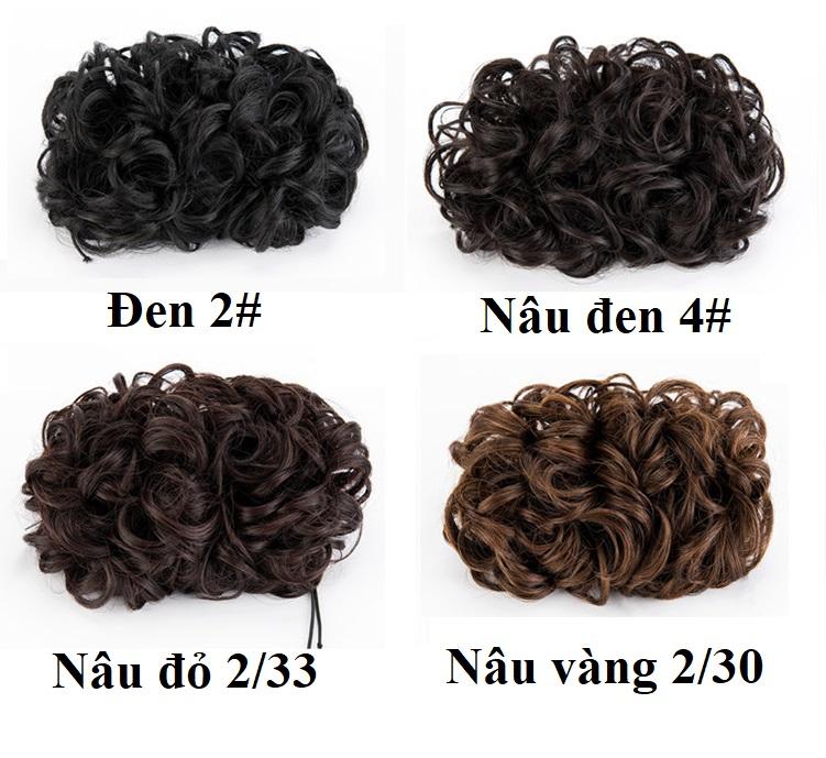 Tóc giả búi phu nhân B-913, màu [nâu vàng 2/30] tóc giả nữ