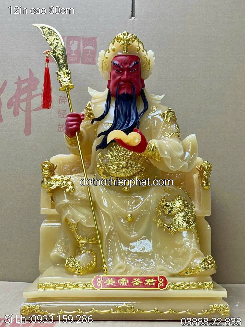 Tượng Quan Công Đá Hàng Nhập Loại 1 Sỉ Lh