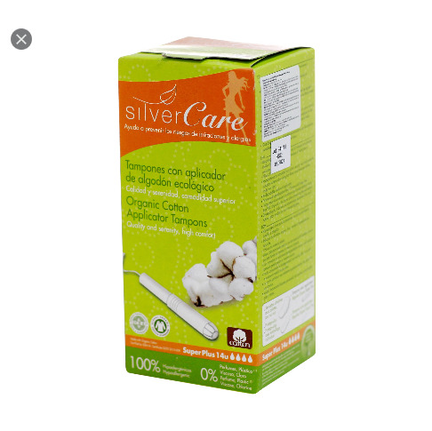 Tampon Hữu Cơ 4 Giọt Có Cần Đẩy Silvercare