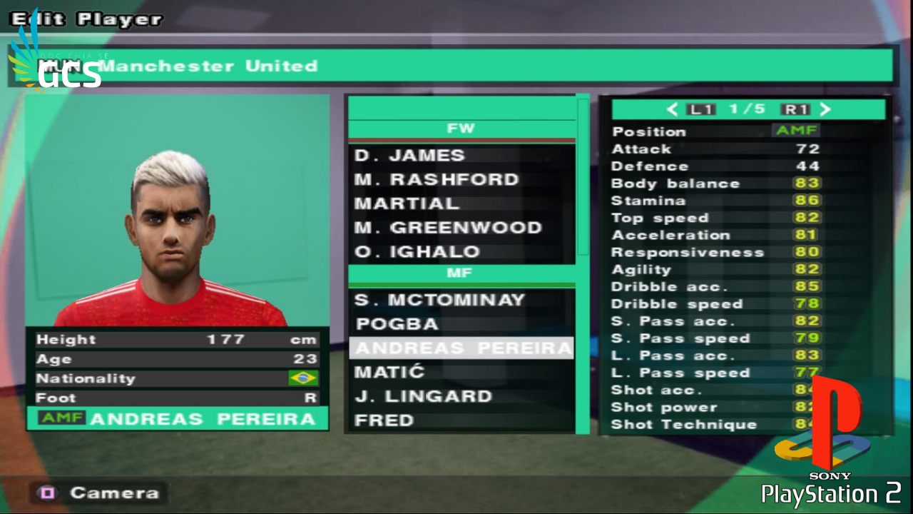 Game PS2 - PES 21 - Tiếng Anh Full Update