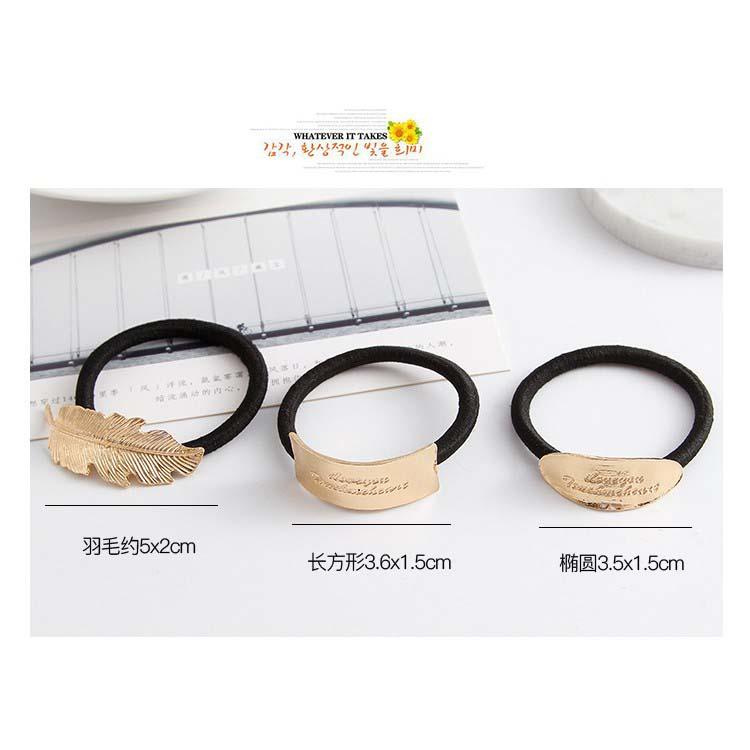 Cột tóc hình bầu dục thời trang cực đẹp ah81
