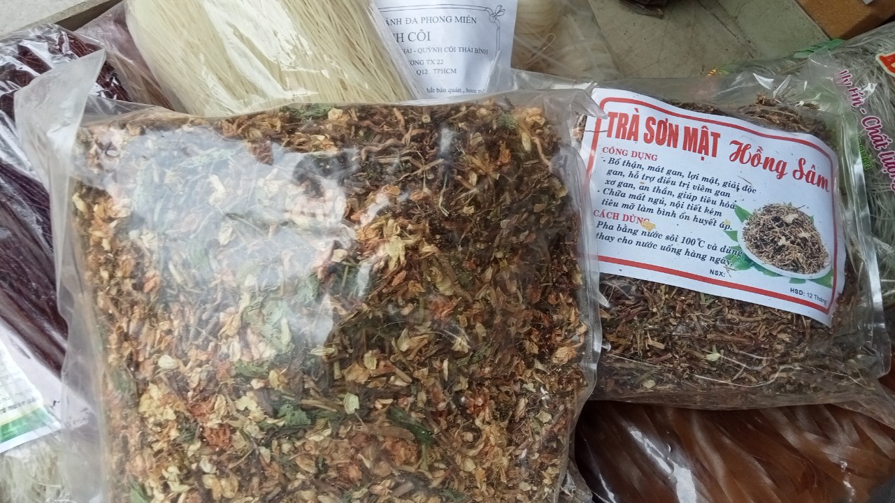[GIÁ BÁN BUÔN] 1 Kg Trà Sơn Mật Hồng Sâm loại Đặc Biệt