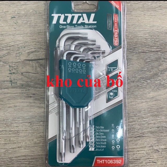 Bộ khóa lục giác Total THT106392