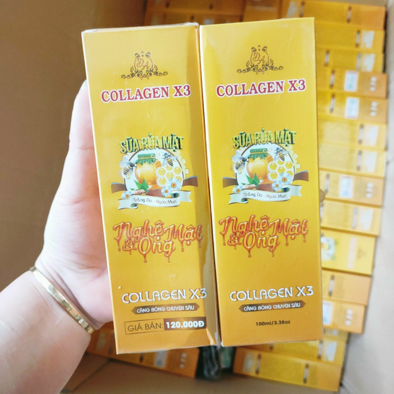 Sữa rửa mặt collagen x3 (công ty)