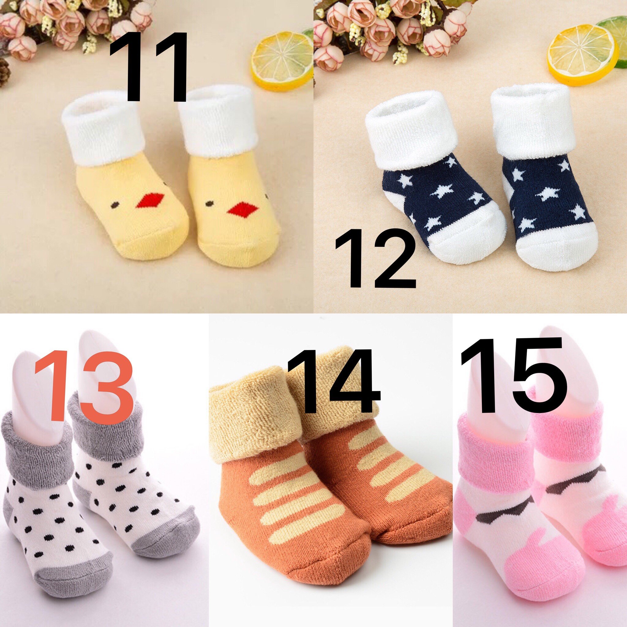 Vớ/Tất len xù dày dặn  dành cho bé sơ sinh đến 2 tuổi