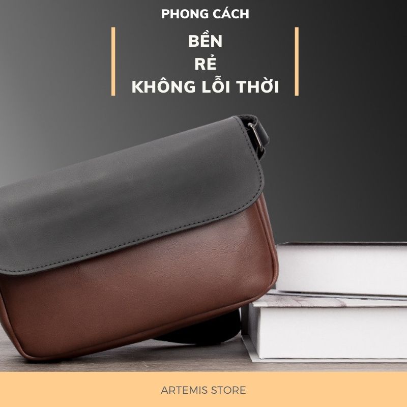 [Freeship + quà tặng 14k] Túi xách nam da đeo chéo ngực vai nhỏ gọn chính hãng Artemis P0286U3 cổ điển lịch lãm đi chơi, du lịch, đi tiệc, đi làm công sở, hàng đẹp, cao cấp sang trọng, chất Siêu bền, phong cách Hàn Quốc cá tính mẫu mới Tặng kèm Vớ nam