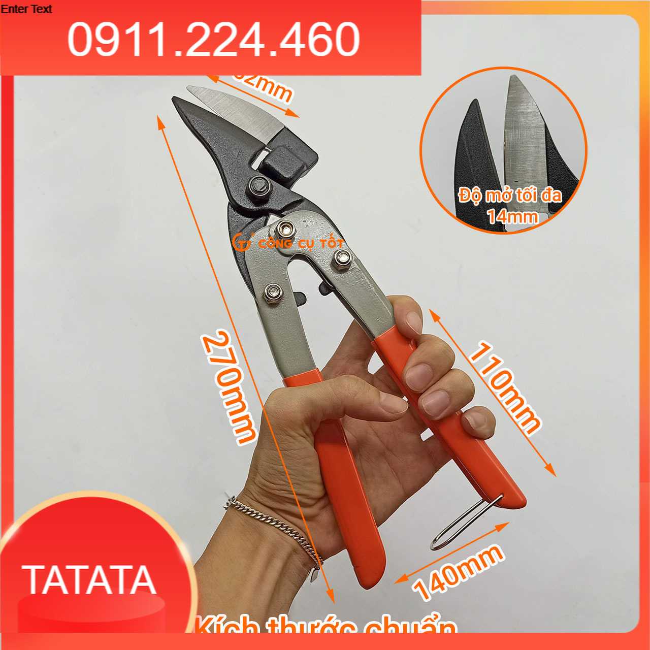 Kéo cắt tôn Kapusi Nhật Bản 10inch