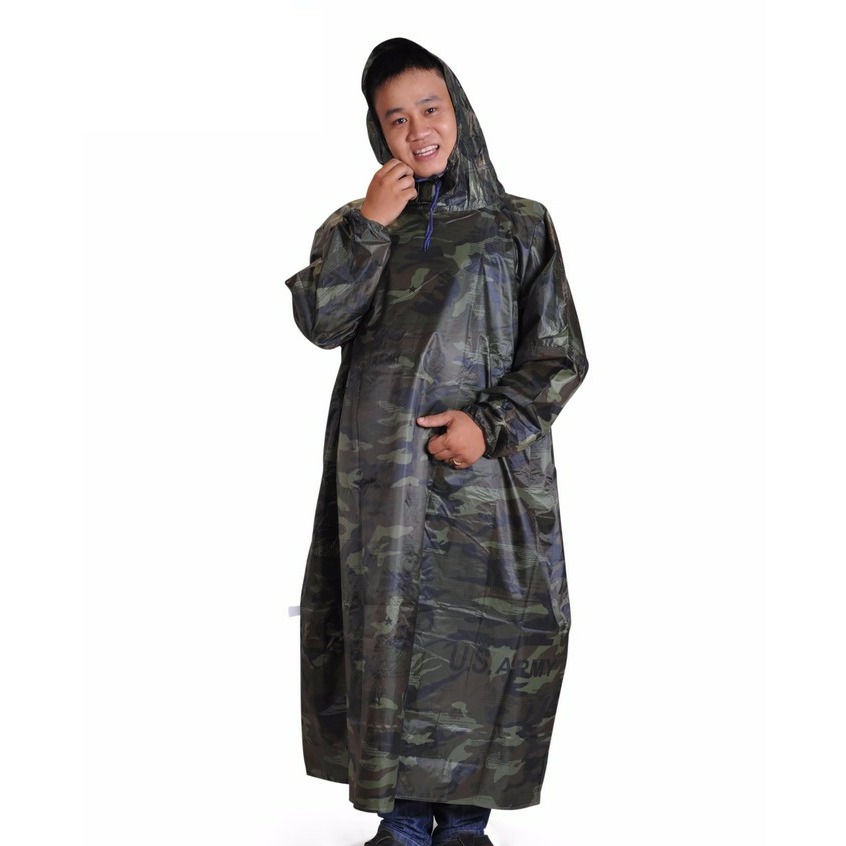 Áo mưa Bít vải dù ( Không xẻ tà) 1m4 Cao Cấp - chống thấm nước dành cho 1 người