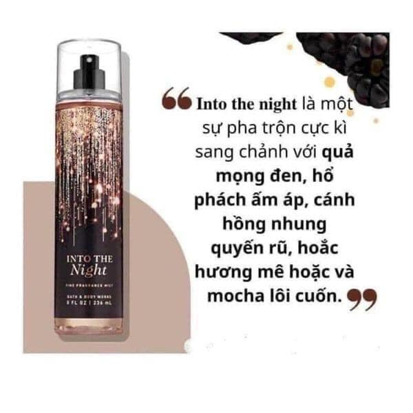 Xịt Thơm Toàn Thân Body Mist Into The Night