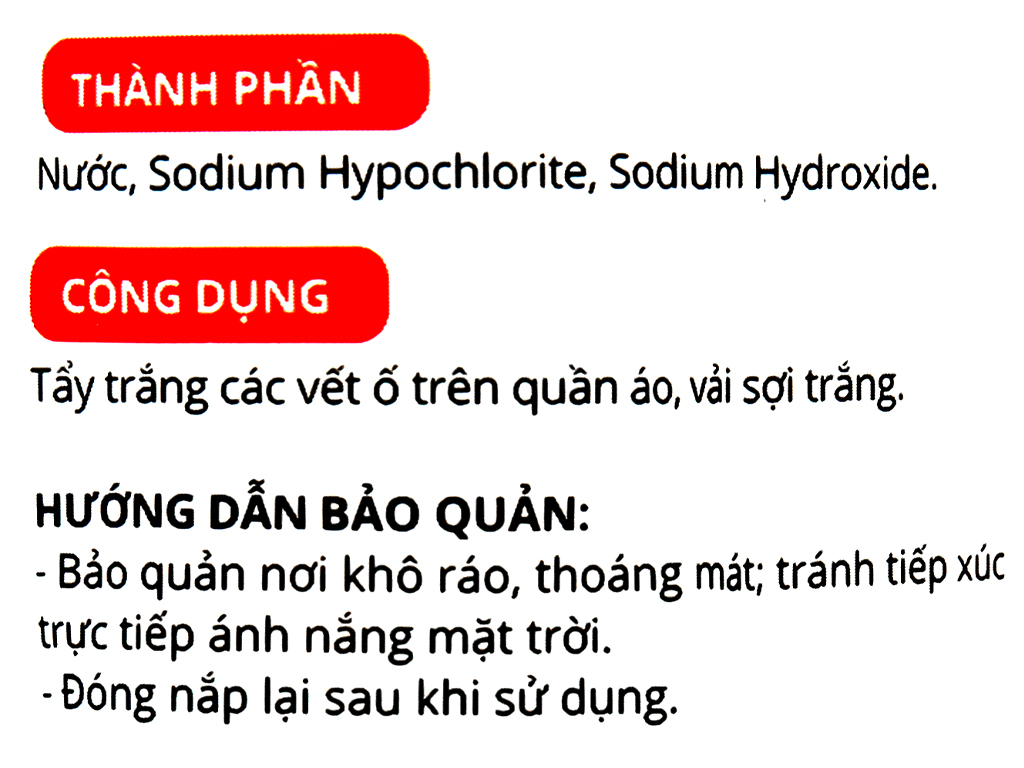 Nước tẩy quần áo (b) IZI HOME 550g
