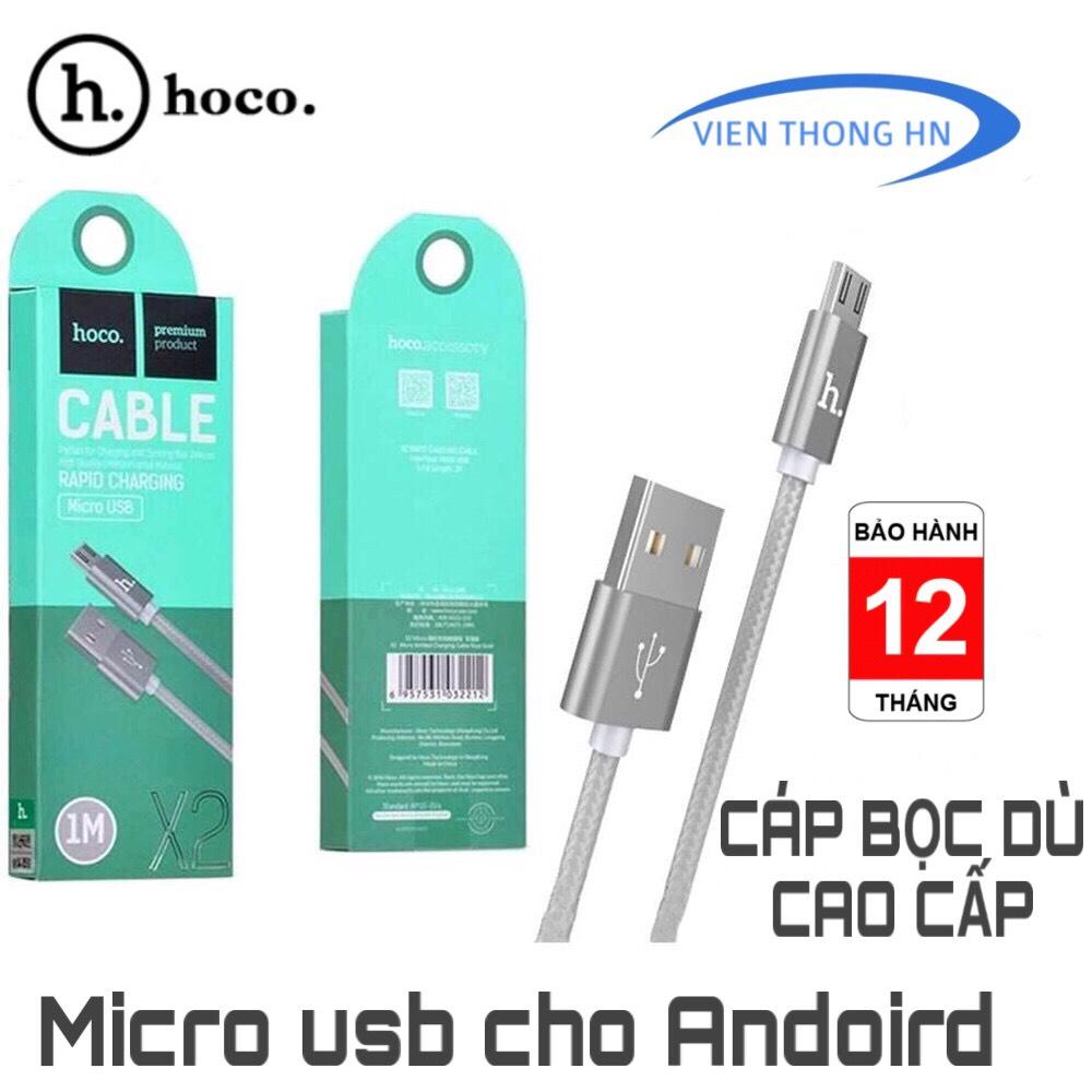 DÂY SẠC CÁP SẠC DÙ MICRO USB HOCO X2