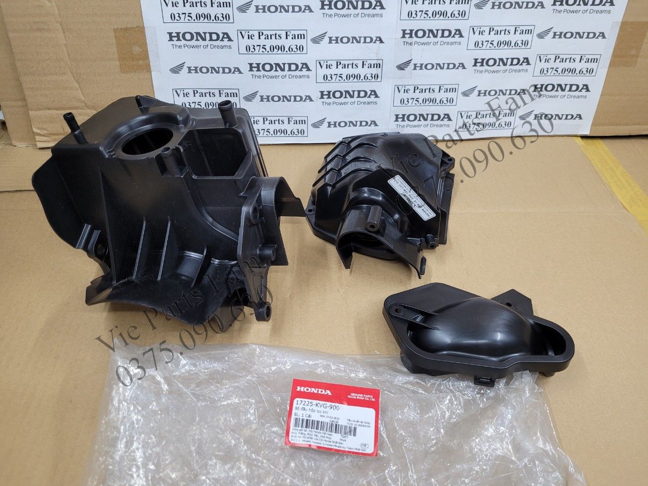 Bộ 3 món hộp lọc gió ab 110 2007-2008 , hàng din honda mới 100%