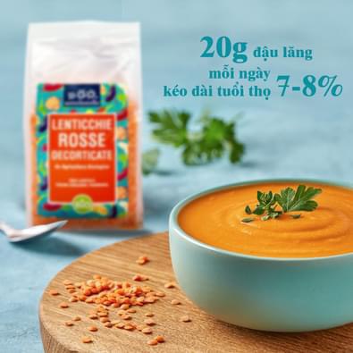 [HCM]Đậu lăng đỏ hữu cơ Sotto 500g