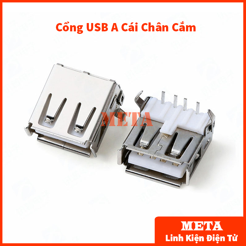 Cổng USB A/B/Micro/Mini Đầu Đực/Cái Chân Cắm/Dán (Đầu USB, USB A, USB B, USB Micro, USB Mini)