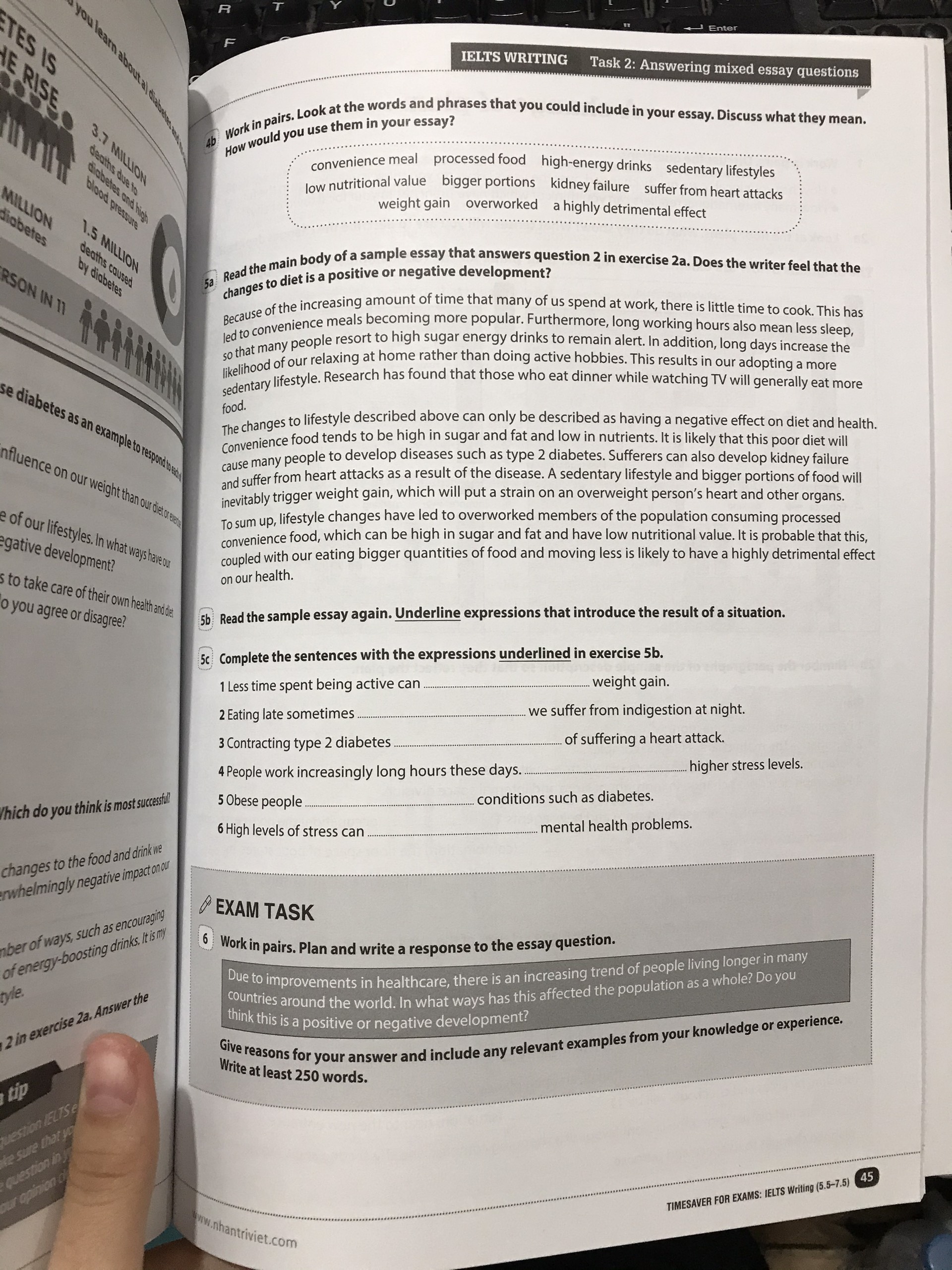 Timesaver for exams : Ielts Writing  5.5-7.5