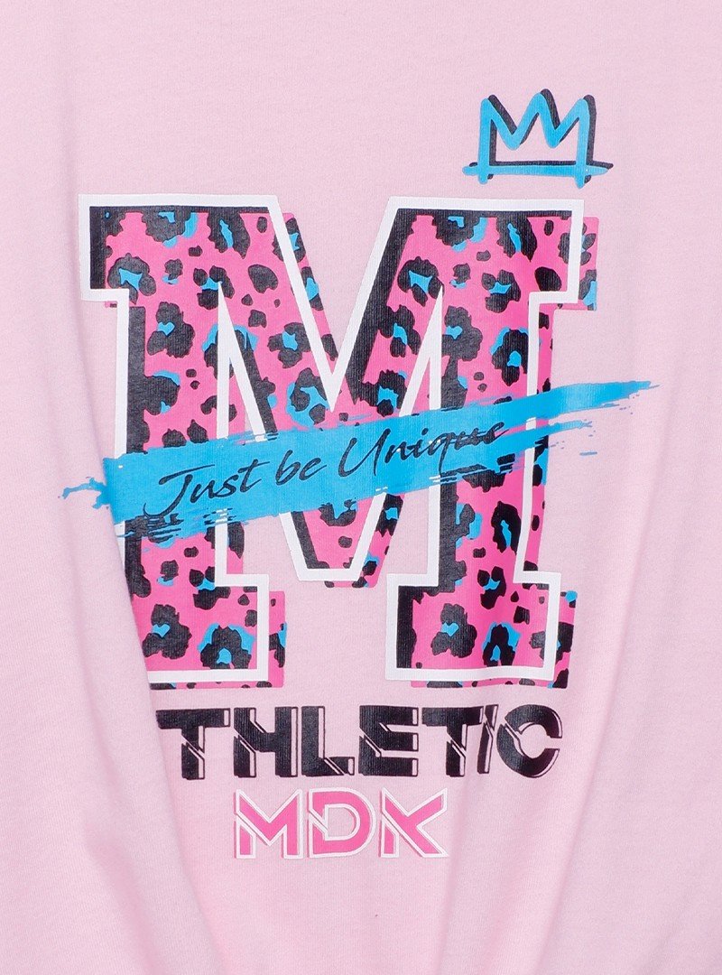 Aó Bé Gái Off the shoulder printed tie-knot tee