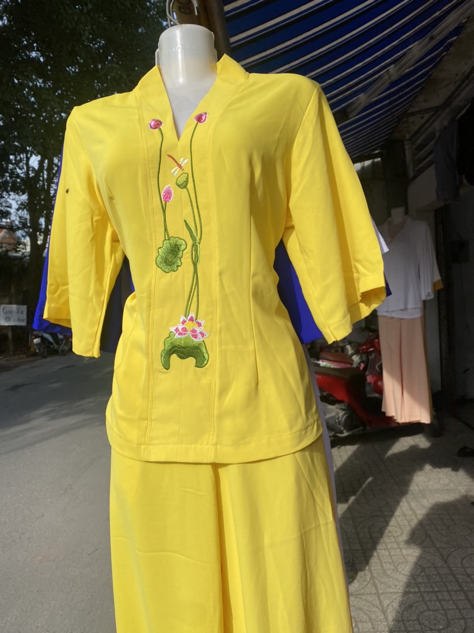 ĐỒ LAM NỮ ĐỒ ĐI CHÙA ĐỒ THỜI TRANG NỮ CHẤT LIỆU VẢI LỤA NGỌC CAO CẤP