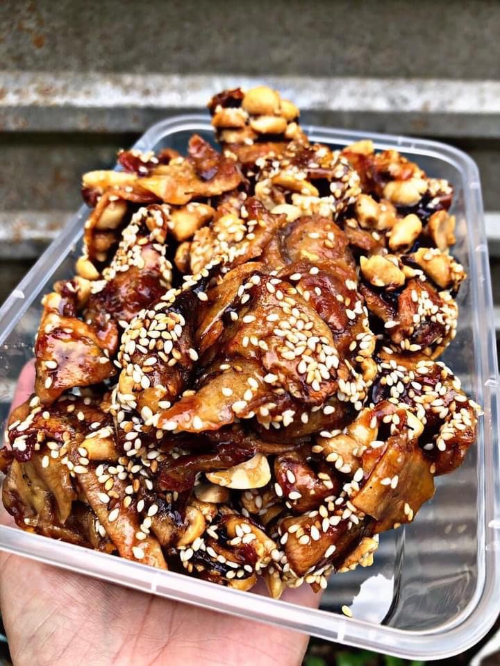 🌼Mứt Tết 2021🌼 [ Mứt chuối xiêm ngào đậu phộng]