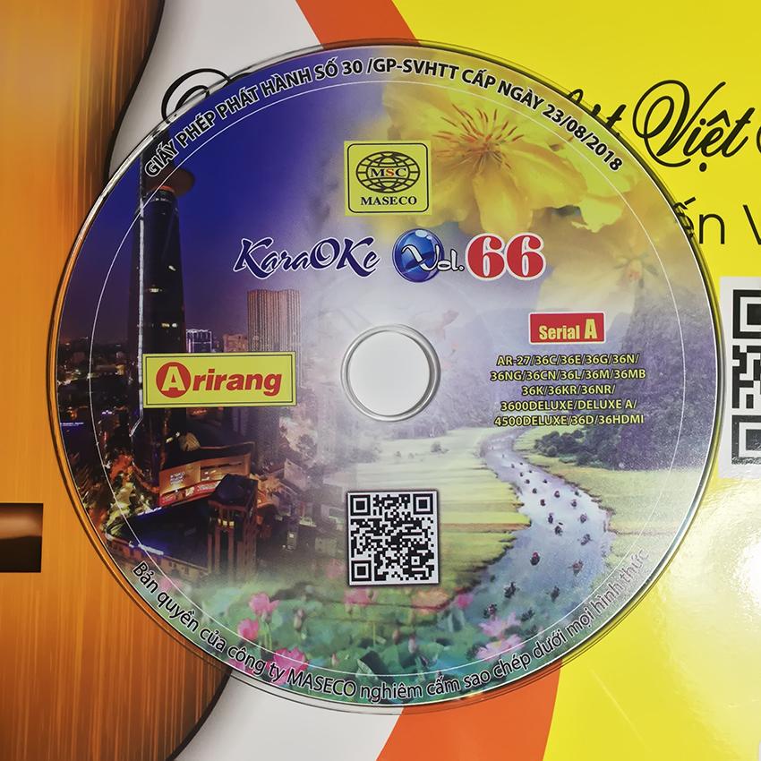 [HCM]Đĩa Karaoke Arirang mới nhất Vol 66 (SERIAL A)
