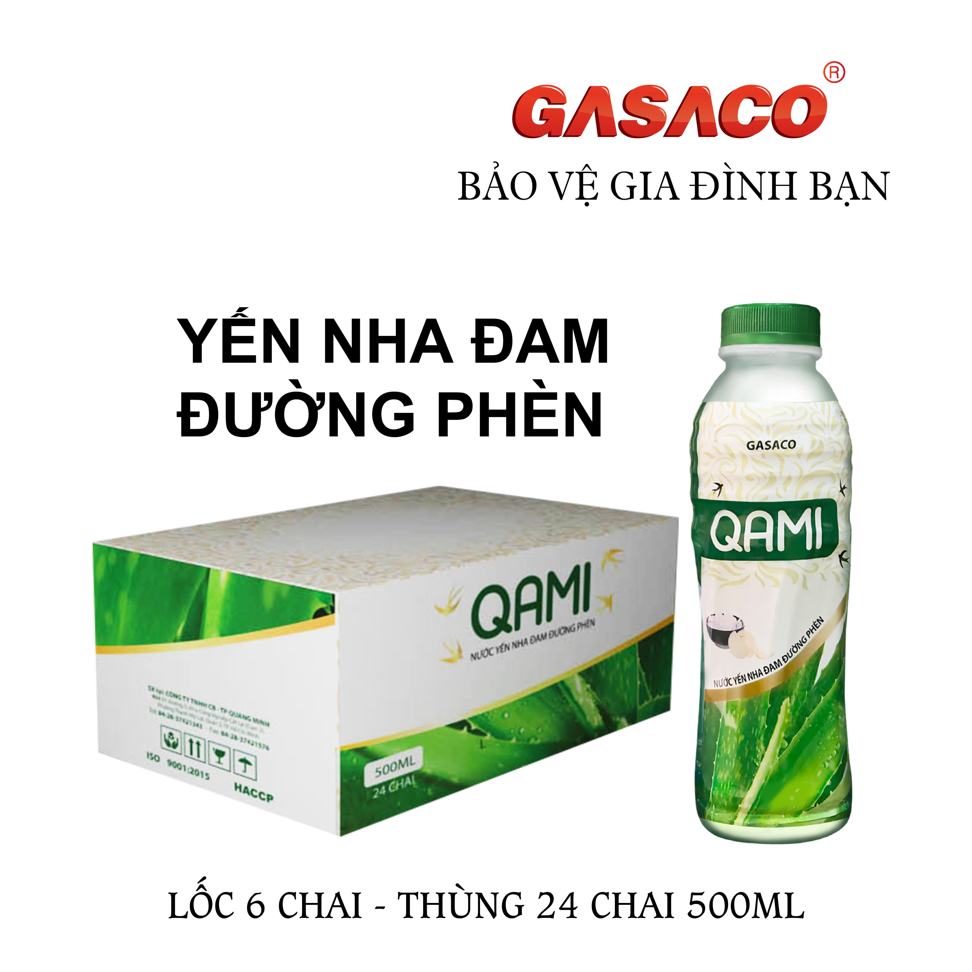 Thùng Yến nha đam QAMI 500ml