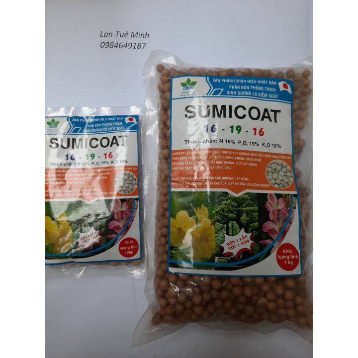 SUMICOAT 16-19-16 gói 100g - Phân tan chậm Nhật Bản