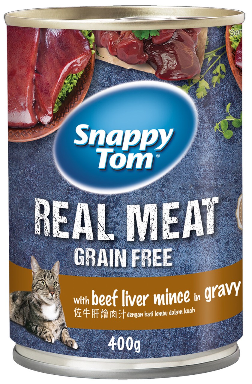 Snappy Tom Real Fish Cat Pate Can 400g