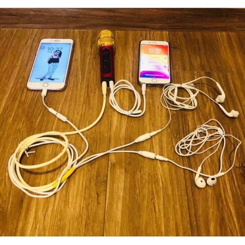 [FREESHIP MAX + MÃ GIẢM GIÁ] - Mic C11 nâng cấp 2 dây bắt xa 2m hát sêu nhẹ