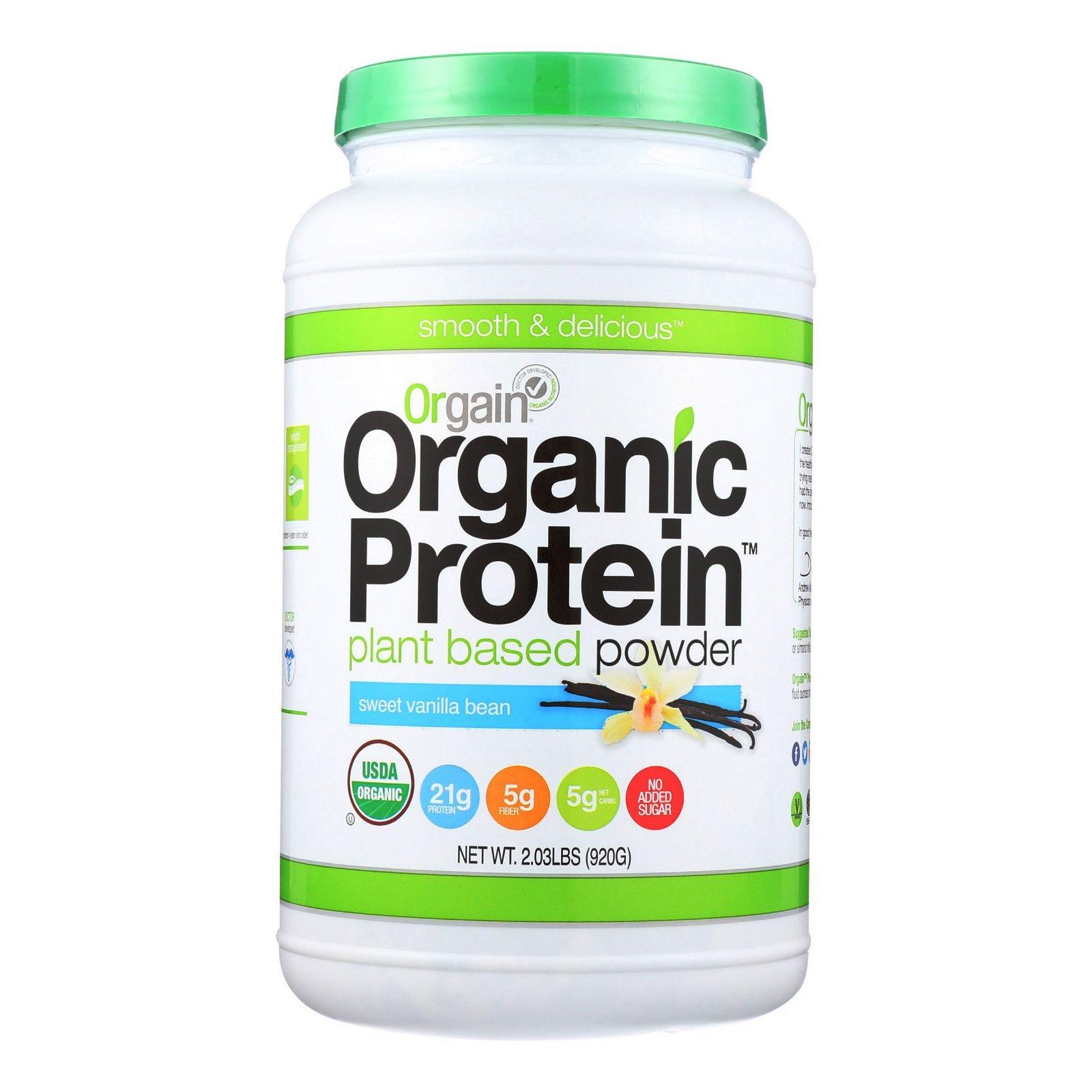 Bột đạm thực vật pha uống (protein) hữu cơ vị Vani Orgain 920g