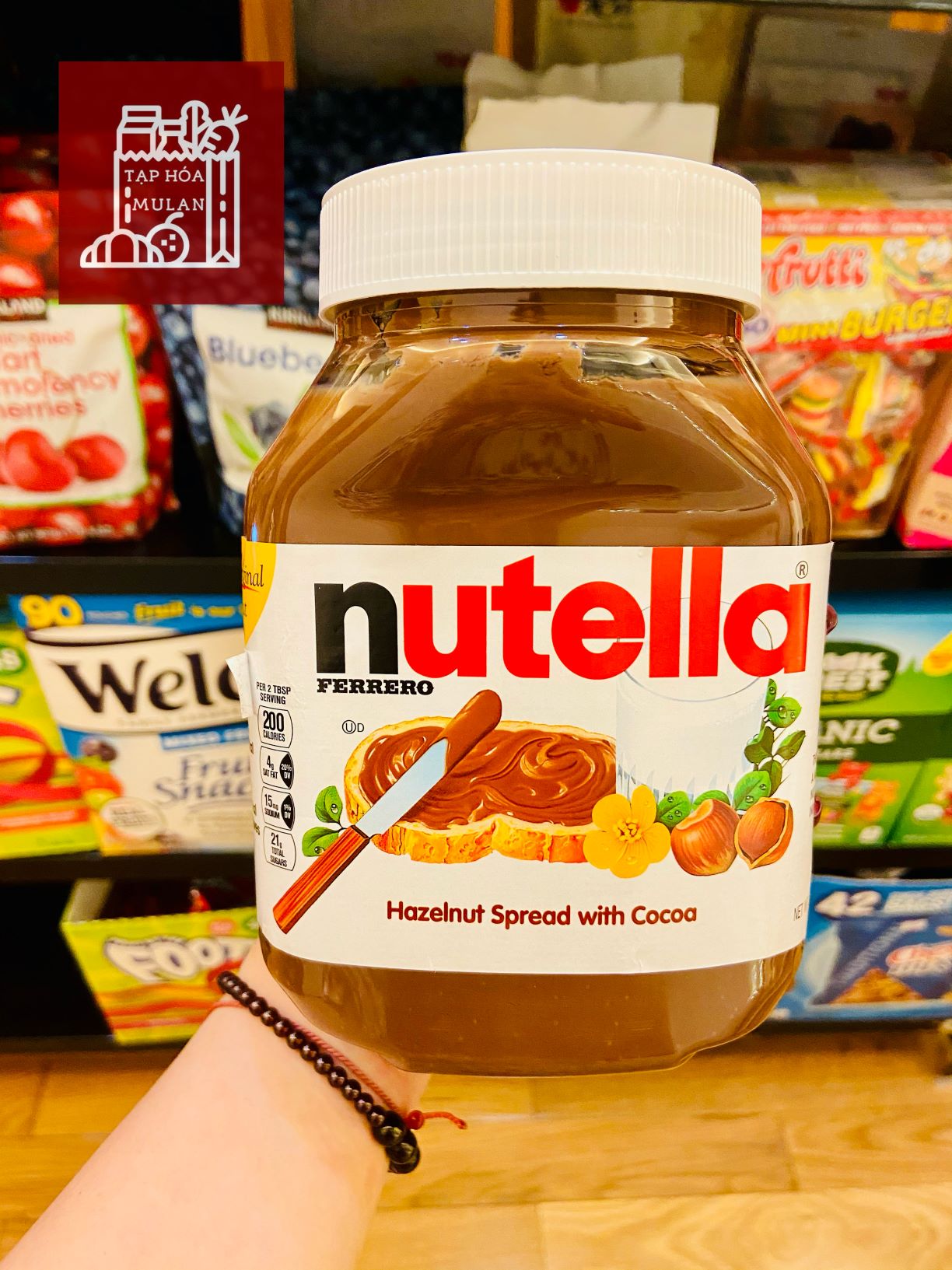 Sốt socola hạt phỉ Nutella - hủ to 950g