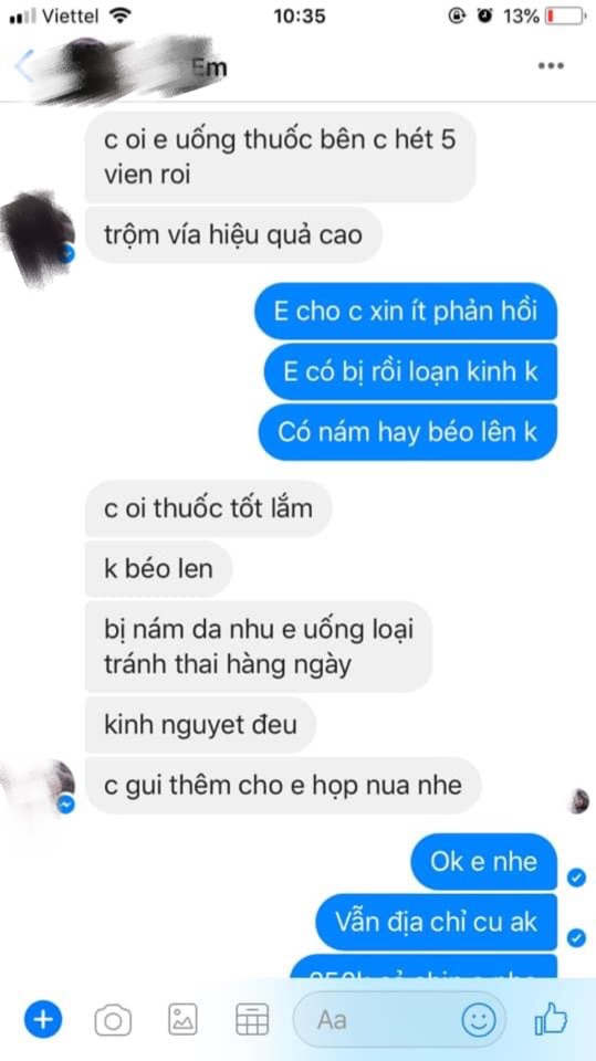Hộp Tránh Thai ( Vỉ 3 Viên )