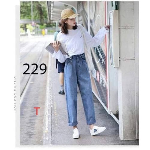 Quần baggy bò trơn DTR0320