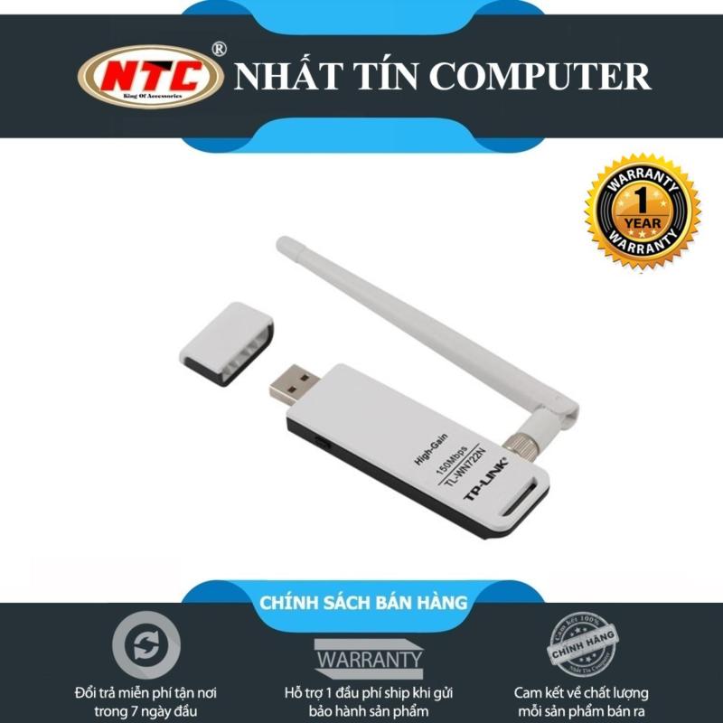 [HCM]USB thu sóng wifi TP-Link TL-WN722N Anten rời (Trắng) - Nhất Tín Computer