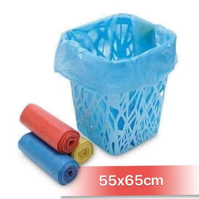 1 KG (3 CUỘN) TÚI ĐỰNG RÁC MÀU SIZE TRUNG 55X65CM