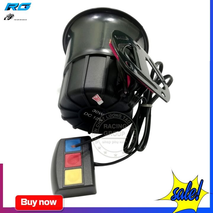 [HCM]Còi hú 3 chế độ cho xe máy oto