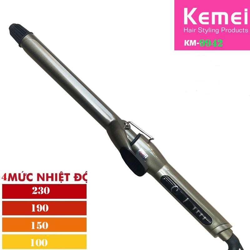 Máy làm xoăn tóc trục kemei KM 9942