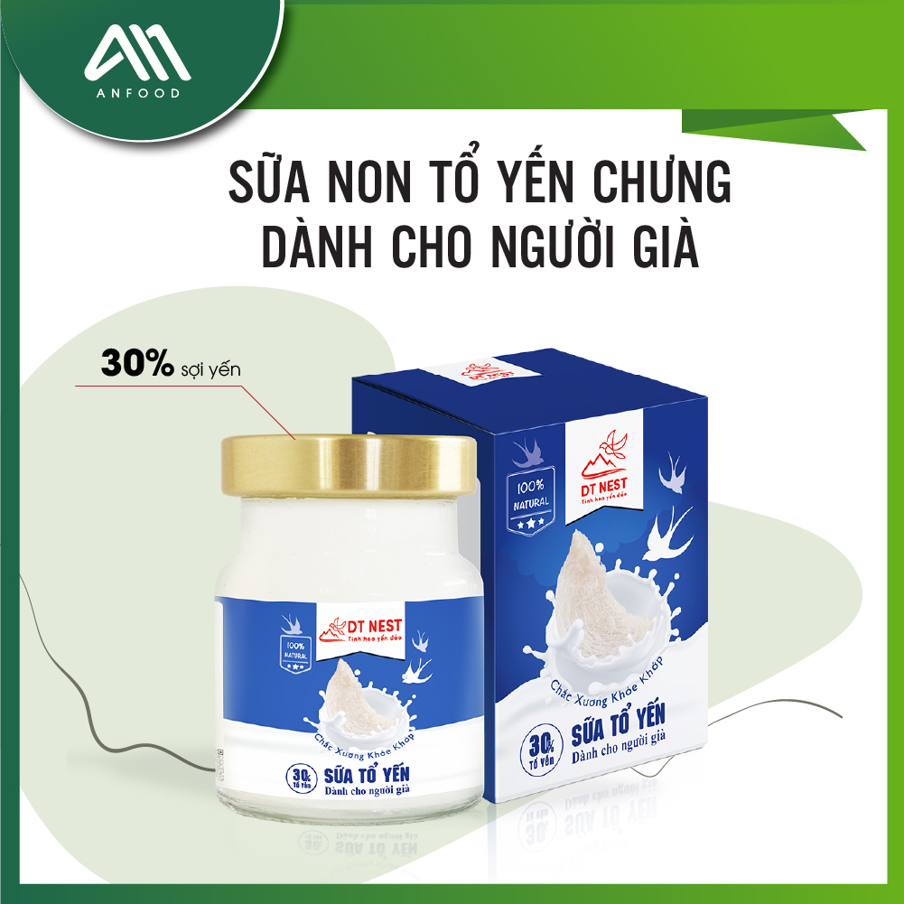 Sữa tổ yến chưng dành cho người già (Khay 6 hũ)