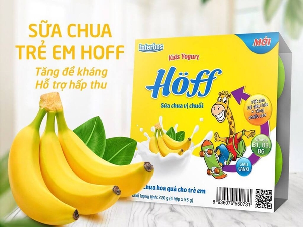 Sữa chua Organic Hoff trẻ em ( 1 lốc - 6 hủ )