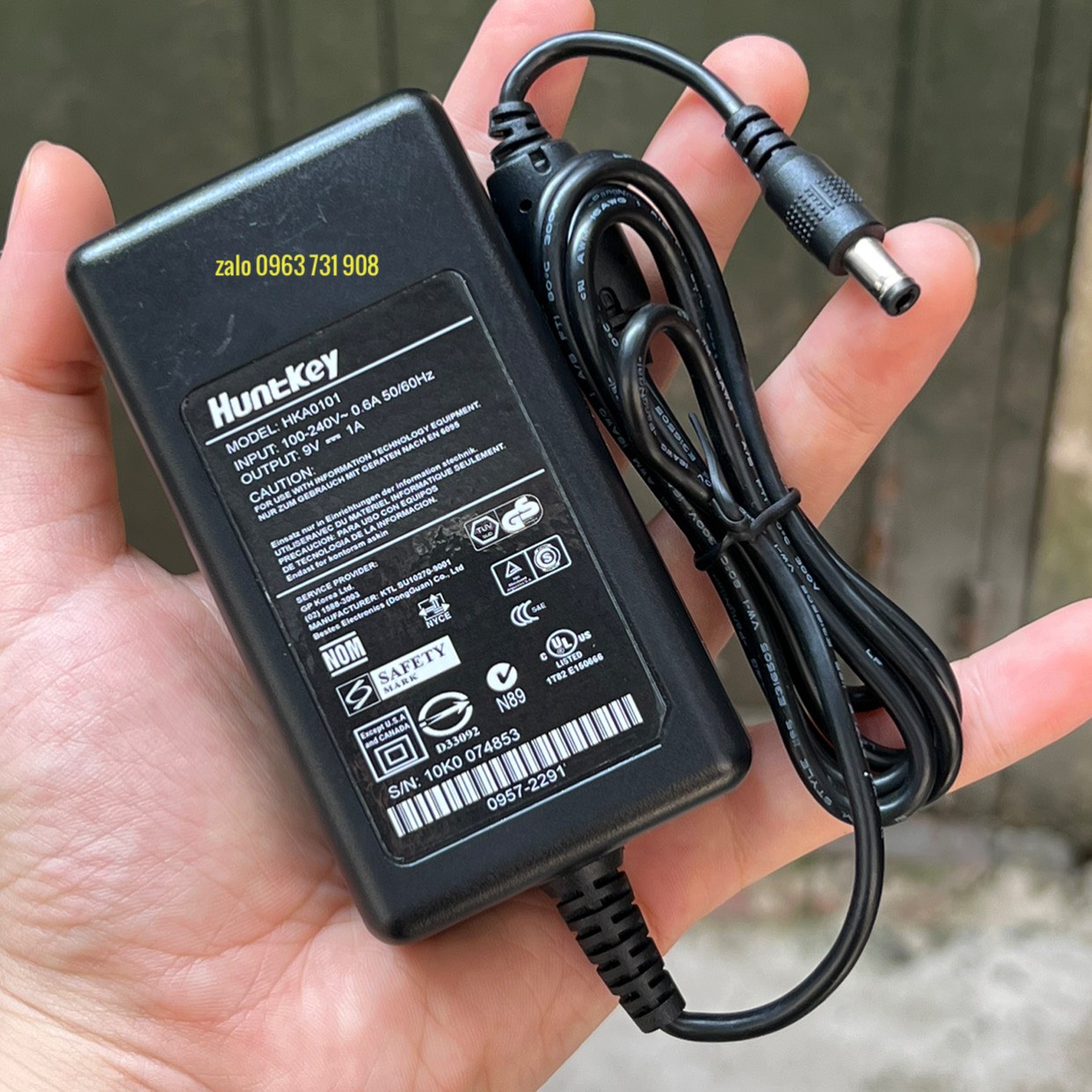 adapter nguồn 9v 1a loại tốt