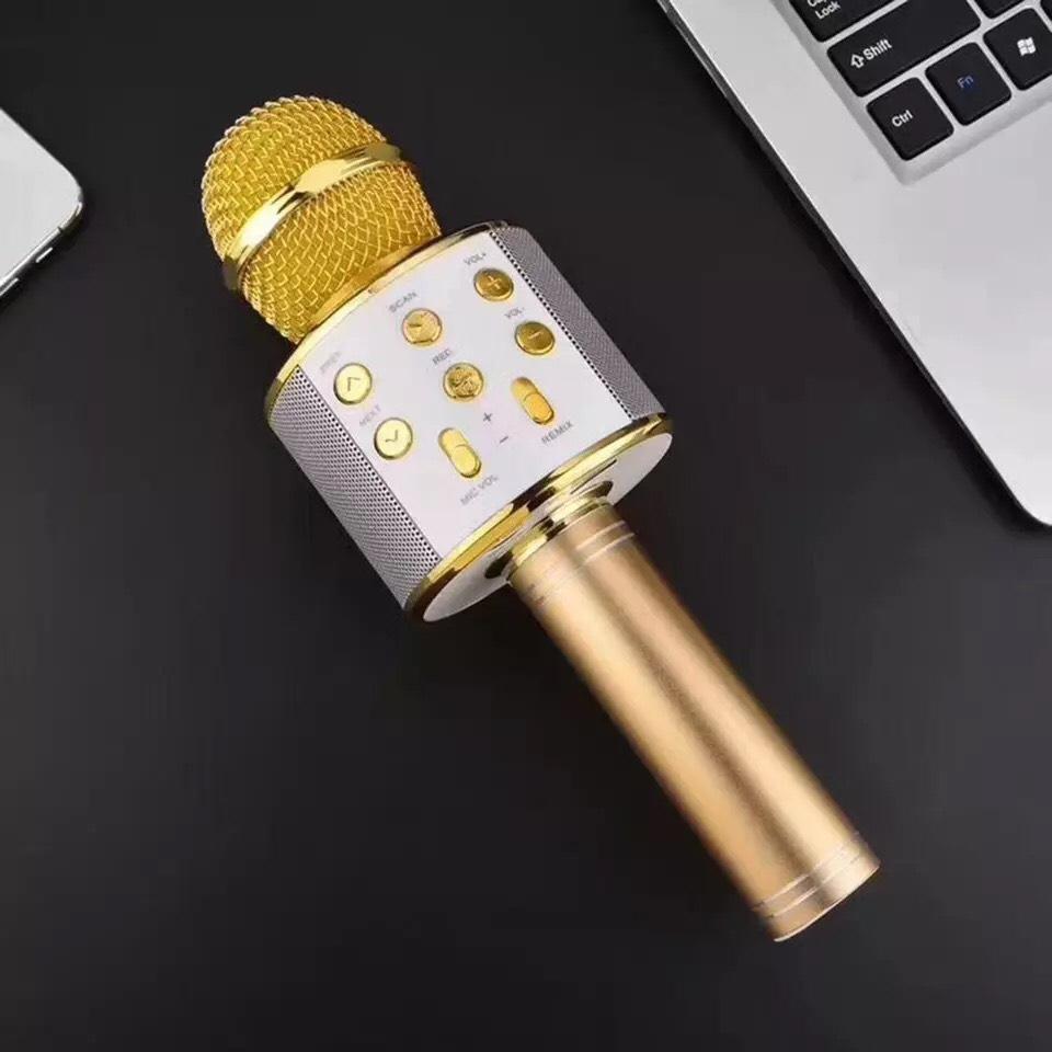Mic hát karaoke kiêm loa bluetooth, mic hát karaoke trên điện thoại, mic hát karaoke bluetooth, loa hát karaoke bluetooth