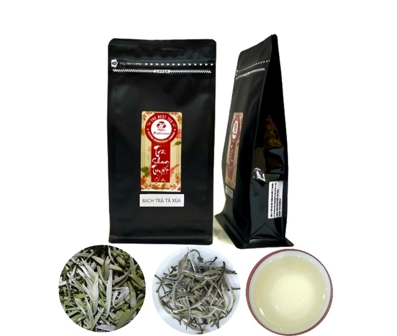 Bạch trà shan tuyết cổ thụ tà xùa cao cấp túi zipper 100g