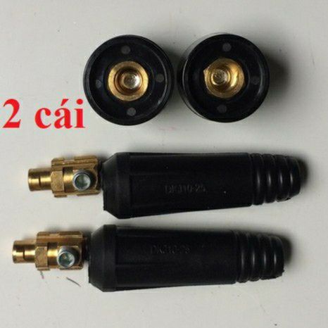 2 Bộ giắc nối nhanh máy hàn bằng đồng dùng cho máy hàn điên tử và máy hàn mic