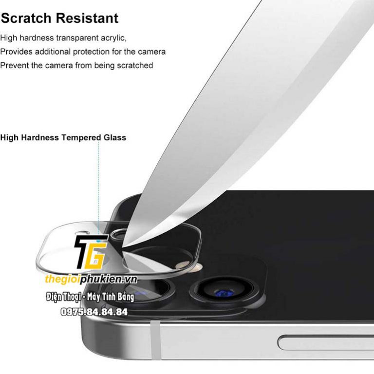 Kính cường lực bảo vệ Camera iPhone 12, 12 Mini