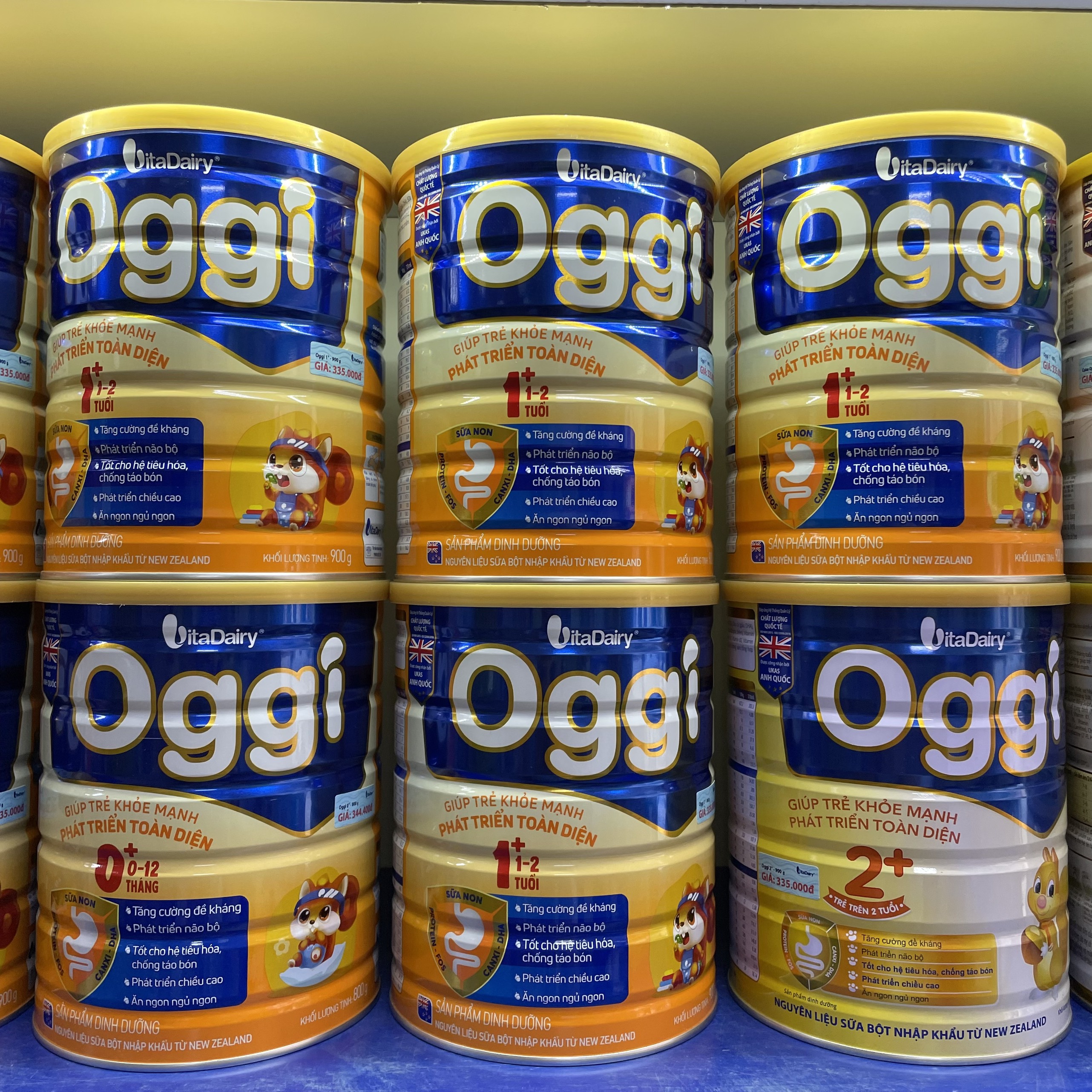 [Hỏa Tốc, Có Tích Điểm] Sữa OGGI 0+ 800g, 1+, 2+ 900g (Có Quà tặng, Date Mới)