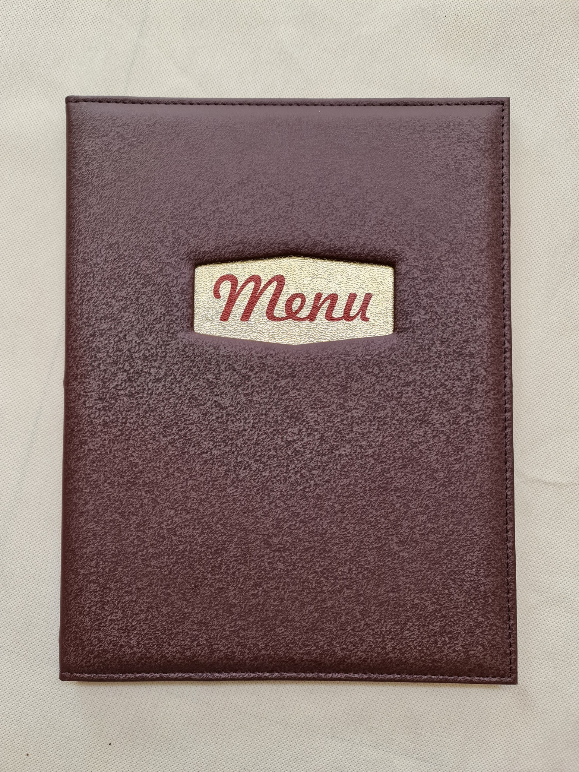 Quyển Menu Da A4 da cao cấp A4, cuốn menu cao cấp 10 - 20 lá nhựa dẻo bền