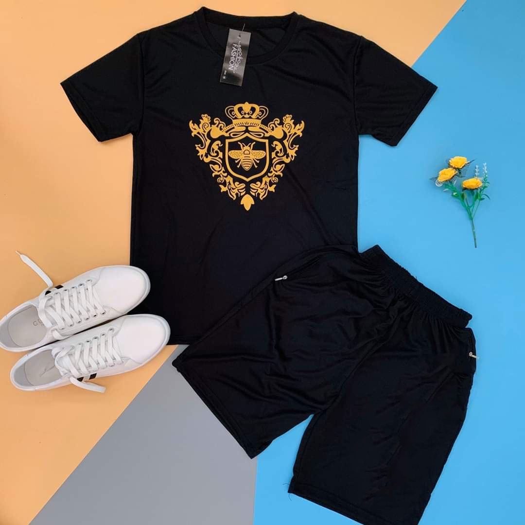 [HCM]Bộ Quần Áo thun nam in hình Ong Kèm Họa Tiết độc đẹp vải thun lạnh siêu mát thiết kế thời trang