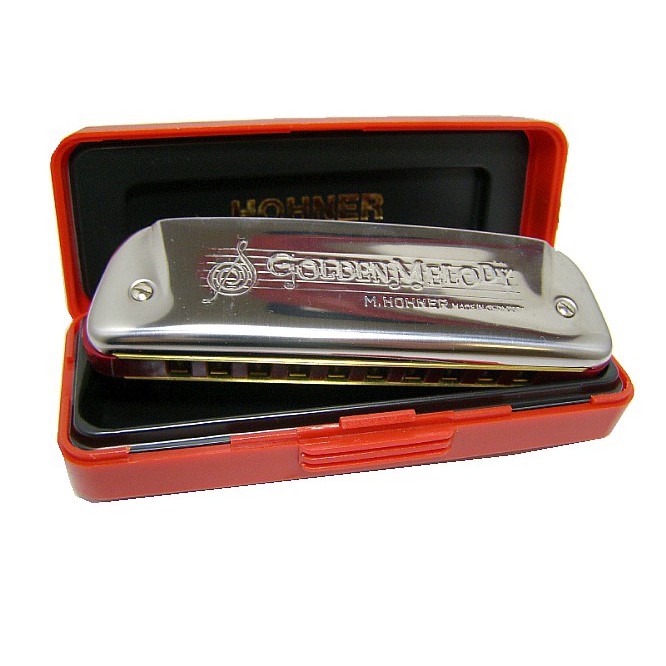 Harmonica Diatonic Hohner Golden Melody ( Full Tone, Key A, Bb, C, D ,E, F, G ) Nhập khẩu Đức - Phân phối Sol.G